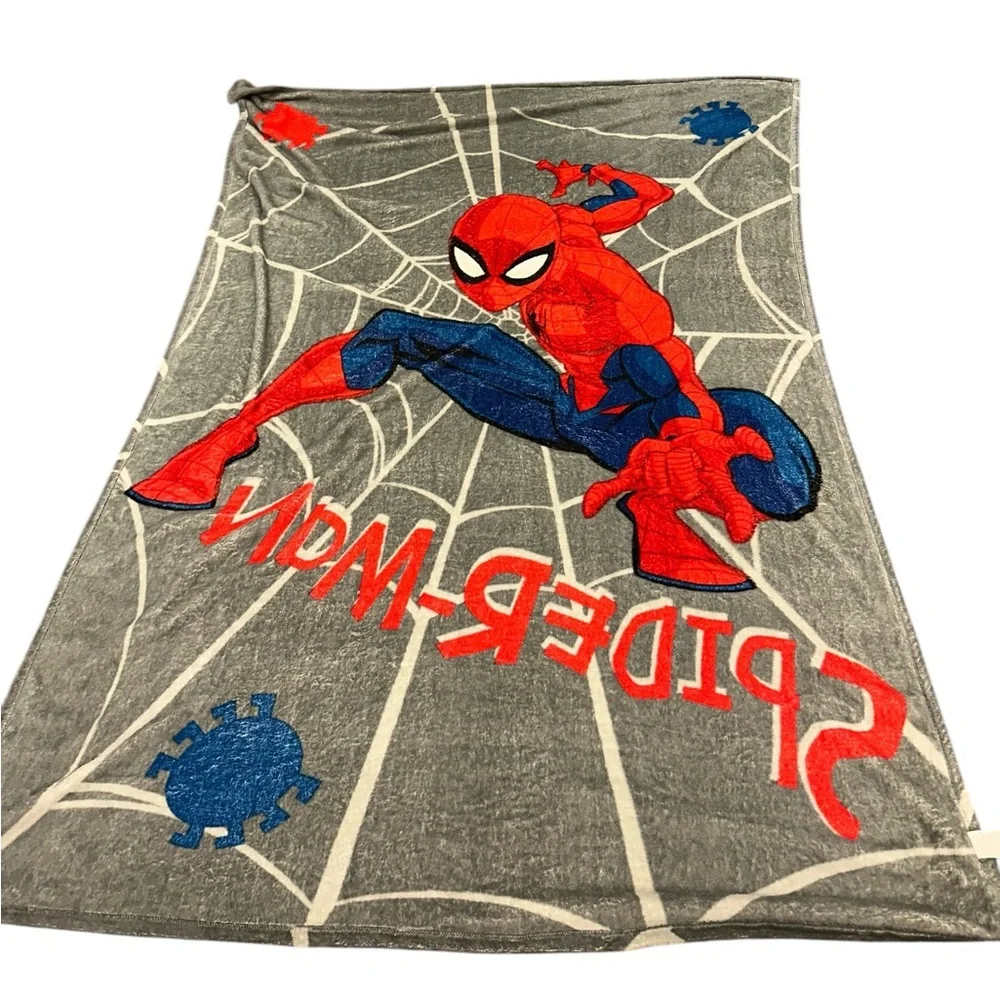 Spider-Man marvel vintage fleece blanket 87 x‎ 65 NWOT